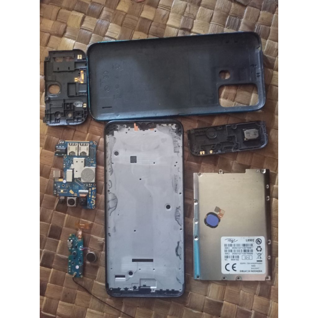 part itel vision 1 pro L6502, mesin minus