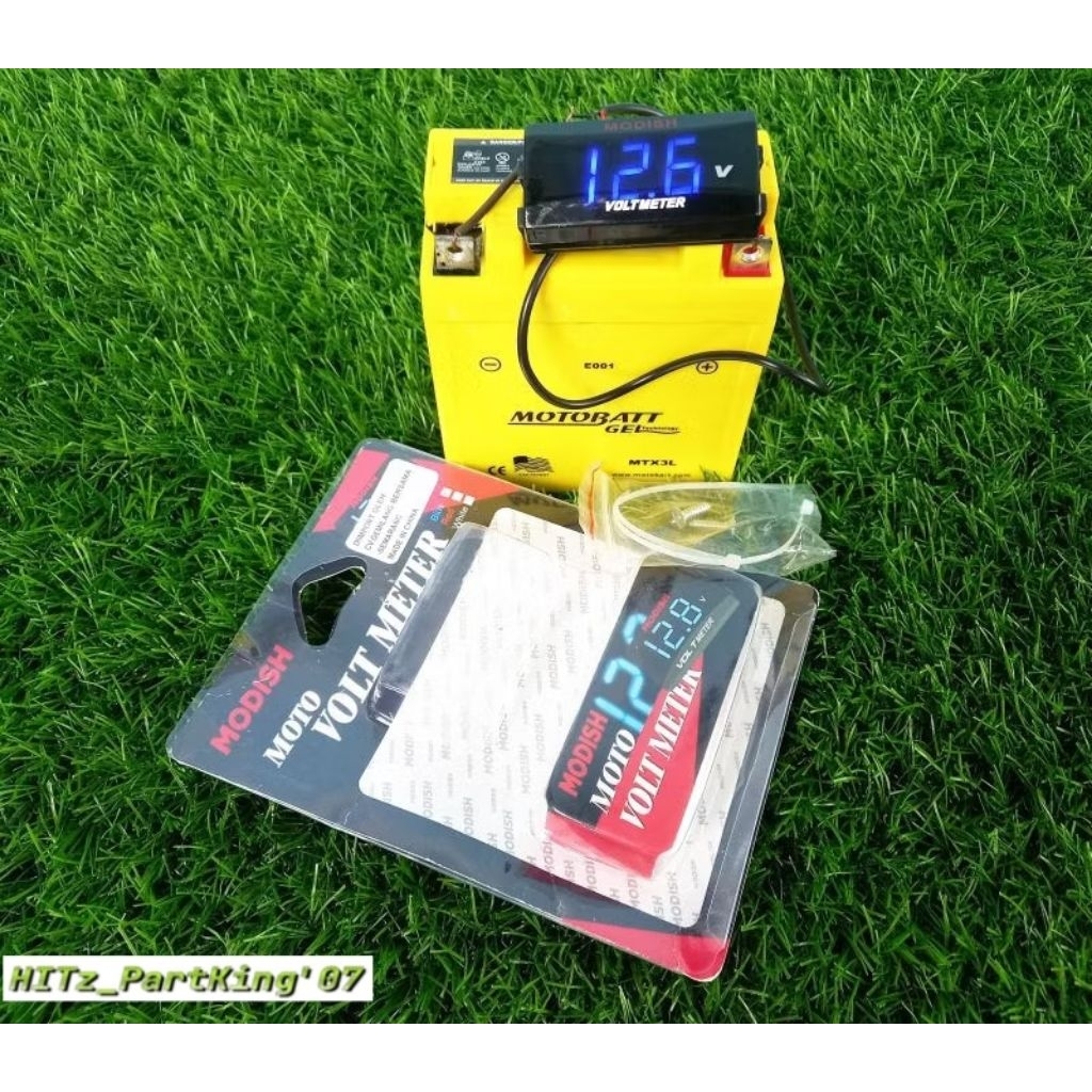 Volt Meter Aki Waterproof Digital Rx king Universal Semua Motor