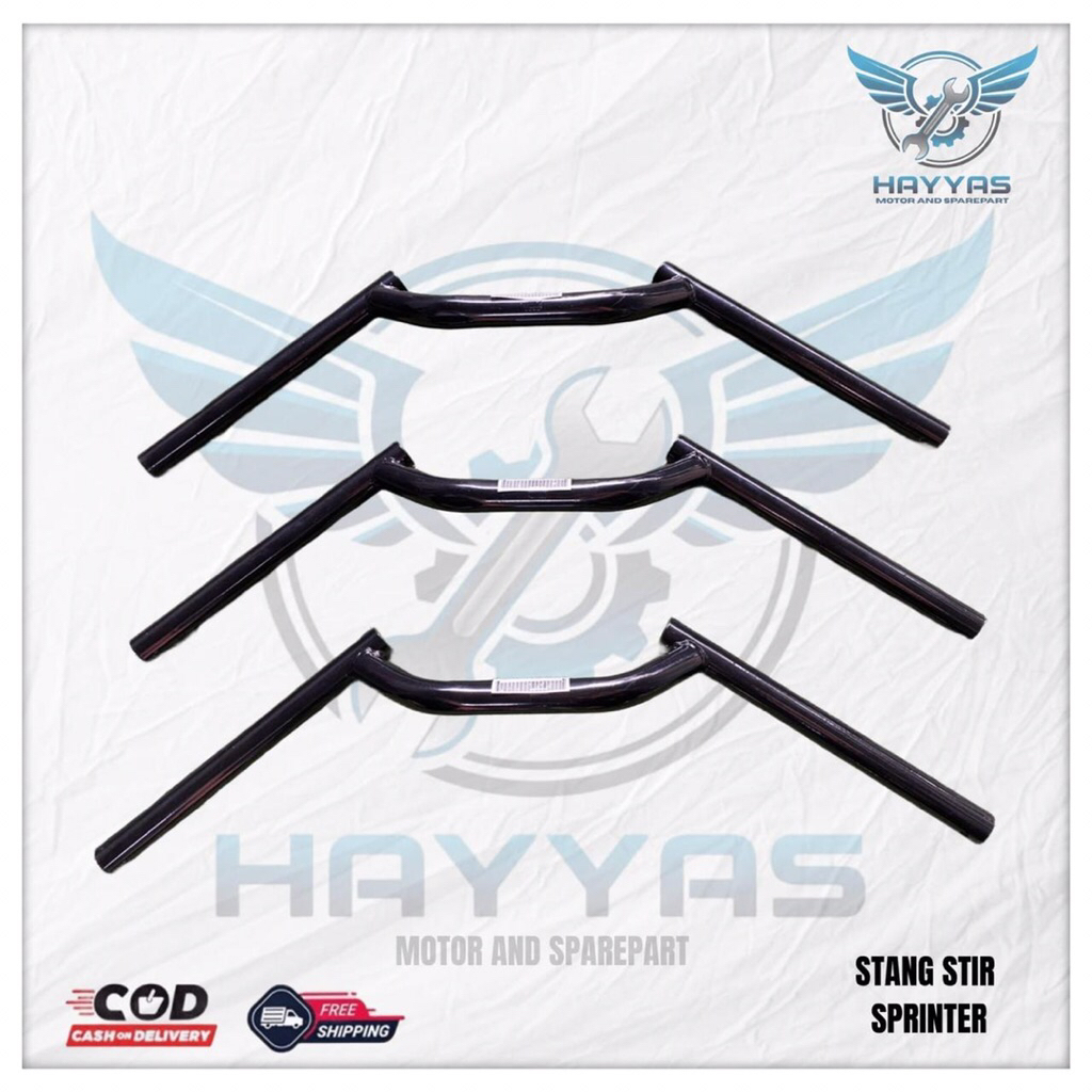 Stang Stir Sprinter Racing Hitam Tebal Murah Model Ori