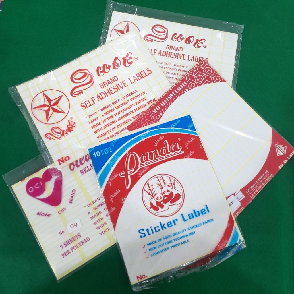 LABEL MERK TOPLA,ALEAN CITY,DUST,PANDA,AJP, CERMAT LABEL HARGA LABEL CORRECTION