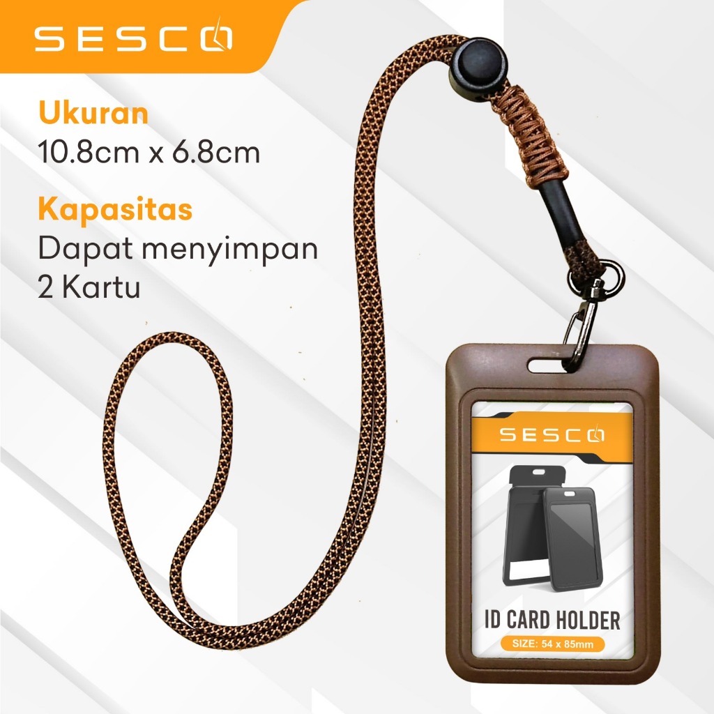 Lanyard Gantungan ID Card Kerja Holder Aesthetic Tali Paracord