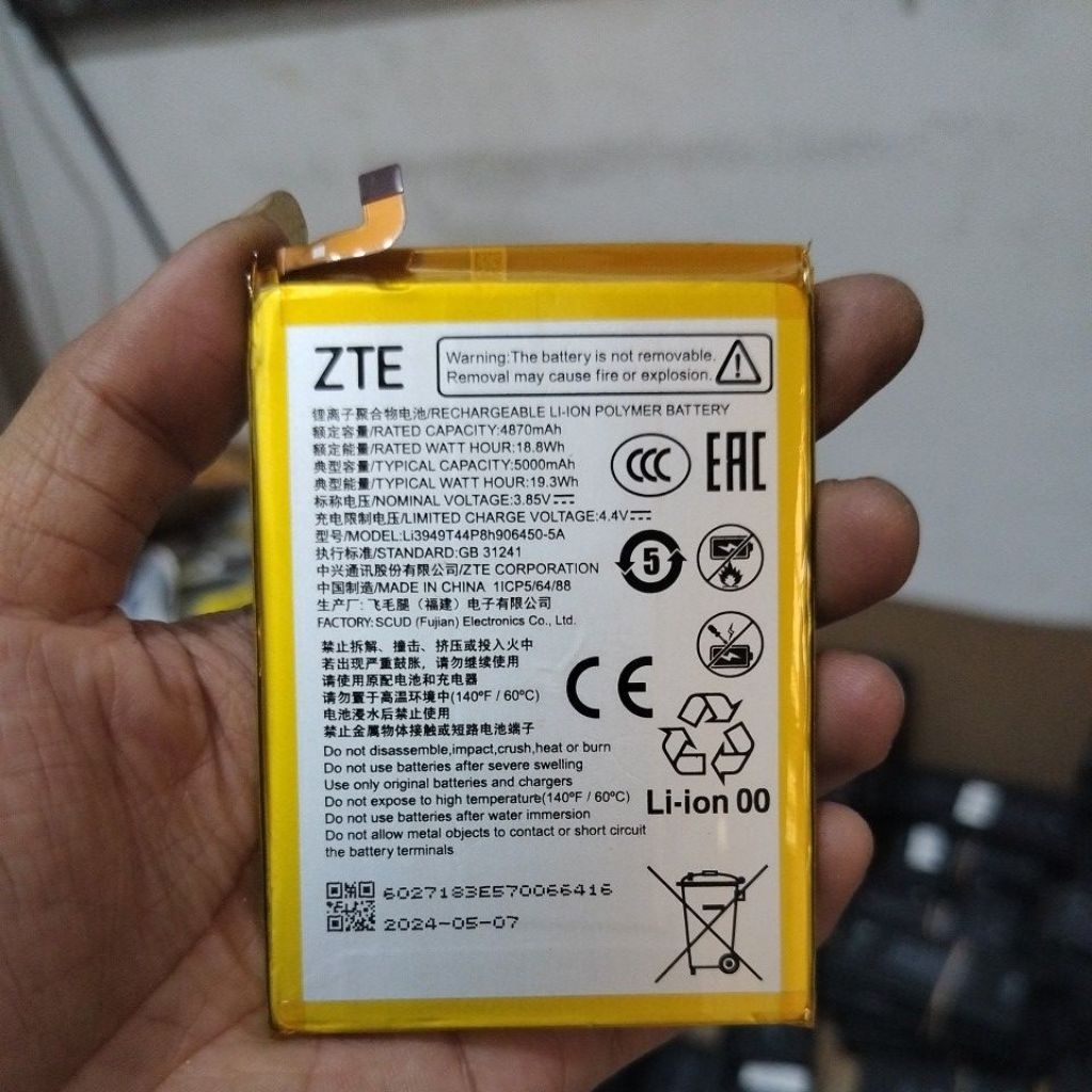 Batre Baterai ZTE Blade A52 A53 Pro 5000mah Oriiginall