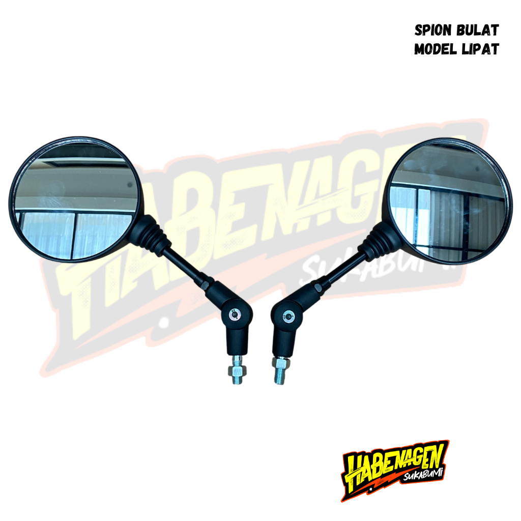Kaca Spion Bulat Honda Win100 Win 100 Model Lipat Trail Vintage Drat 14