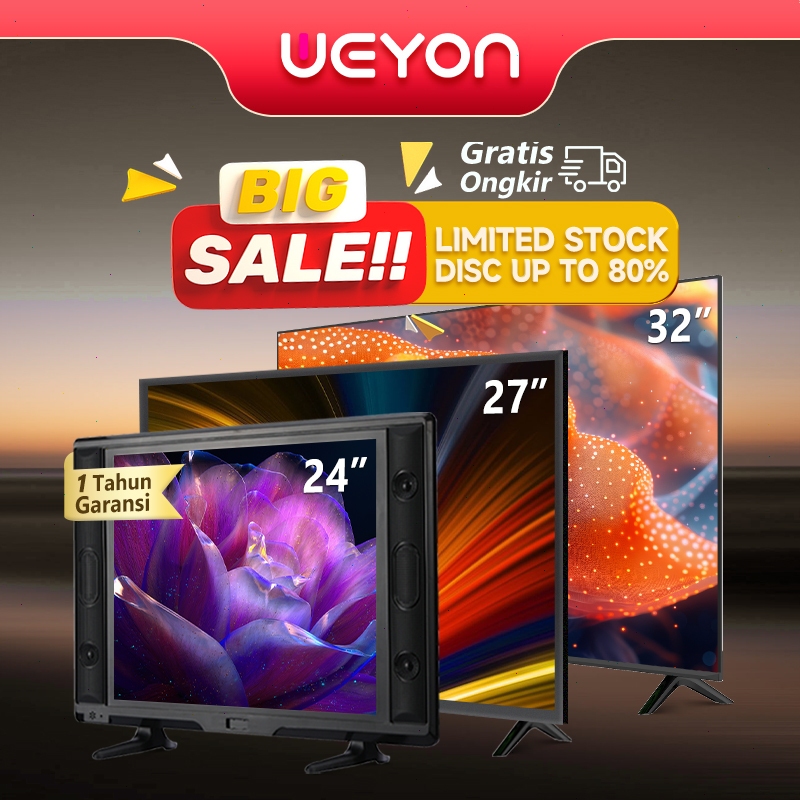Promo WEYON TV LED 24 inch Smart TV 32 inch TV Digital 24 inch 25 inch 27 inch 30 inch 32 inch 43 in