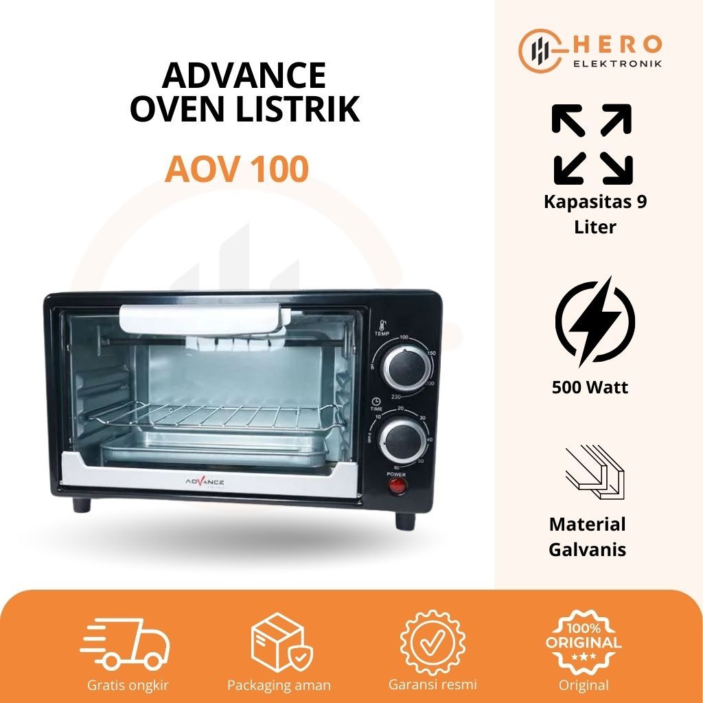 Advance Oven Listrik AOV-100/ Oven Listrik AOV 100 9 Liter