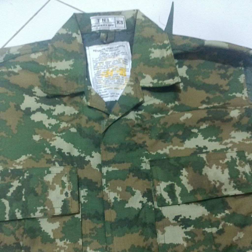 pdl loreng semi wool baloteli sage/produksi/resleting