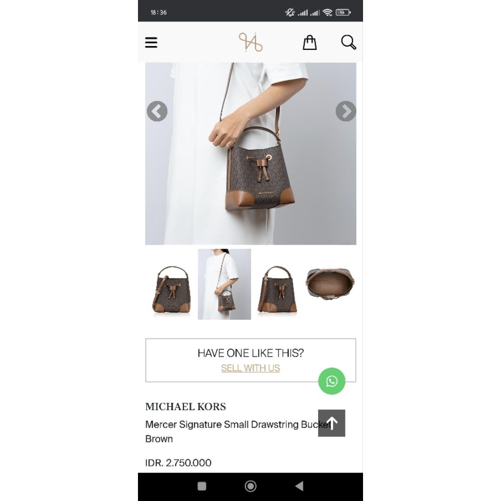 MK Bucket Tas Authentic