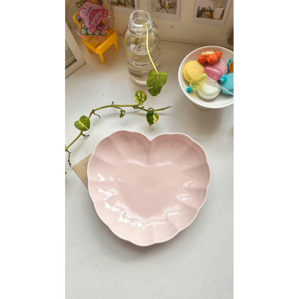 Piring Keramik Estetik Ala Korea | Korean Style Plate Minimalis Meja Makan