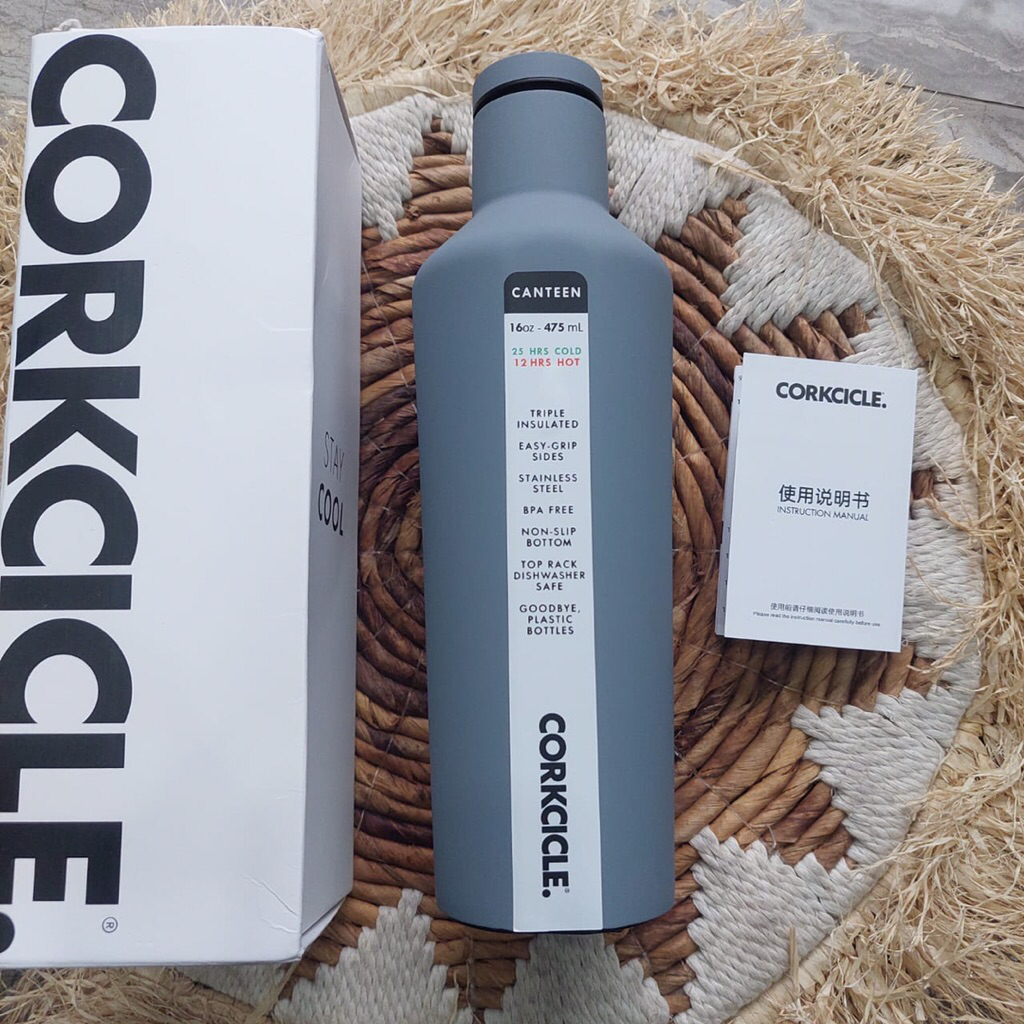 Tumbler Corkcicle ori | 16oz 475ml | tahan dingin 25 jam | tahan panas 12 jam | BPA Free | tumbler m