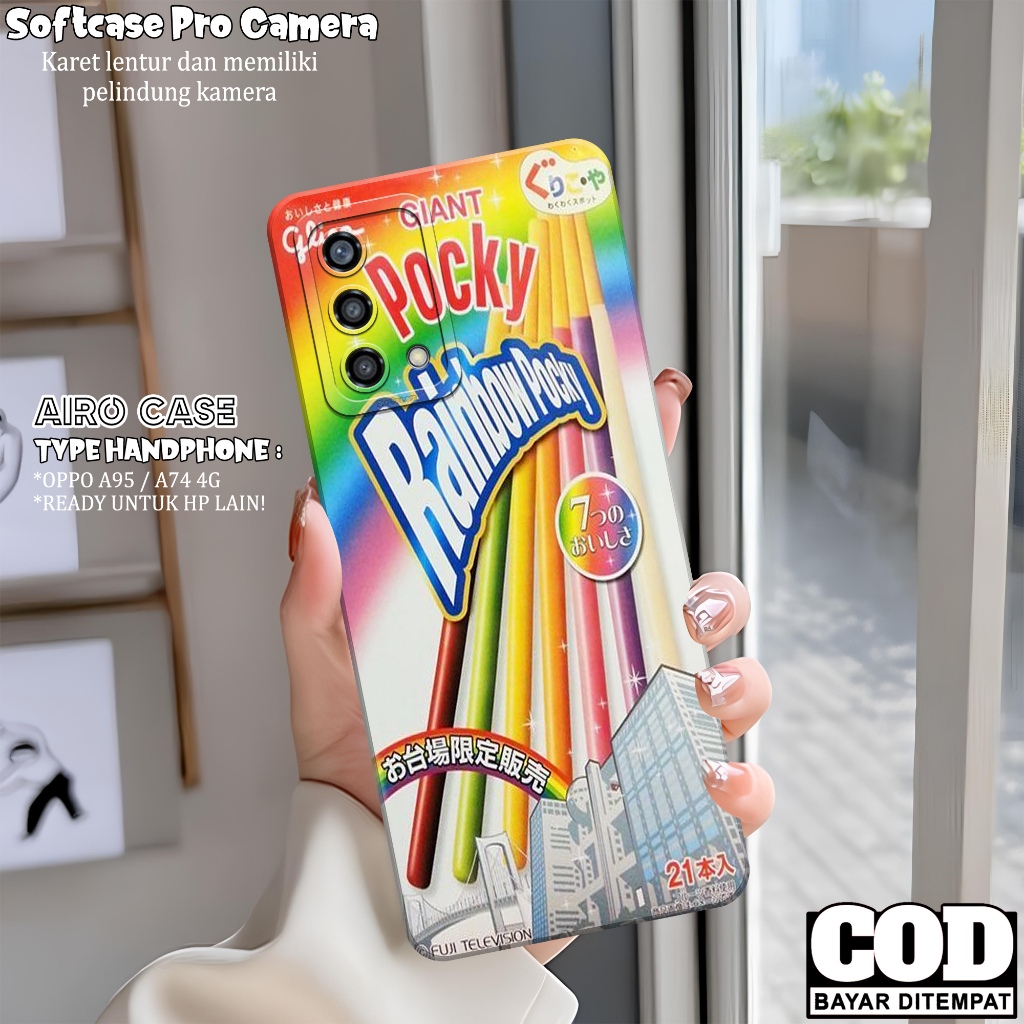 Softcase OPPO A95/ A74 4G Terbaru Case OPPO A95/ A74 4G Fashion Case MAKANAN Casing OPPO A95/ A74 4G