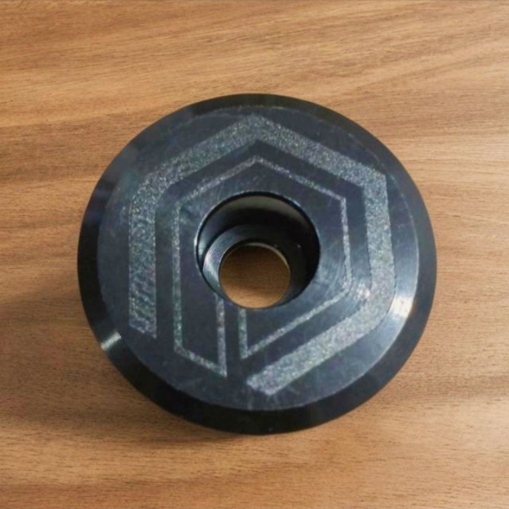 Tutup stem sepeda Polygon,top cap Polygon bicycles topcap stem mtb polygon