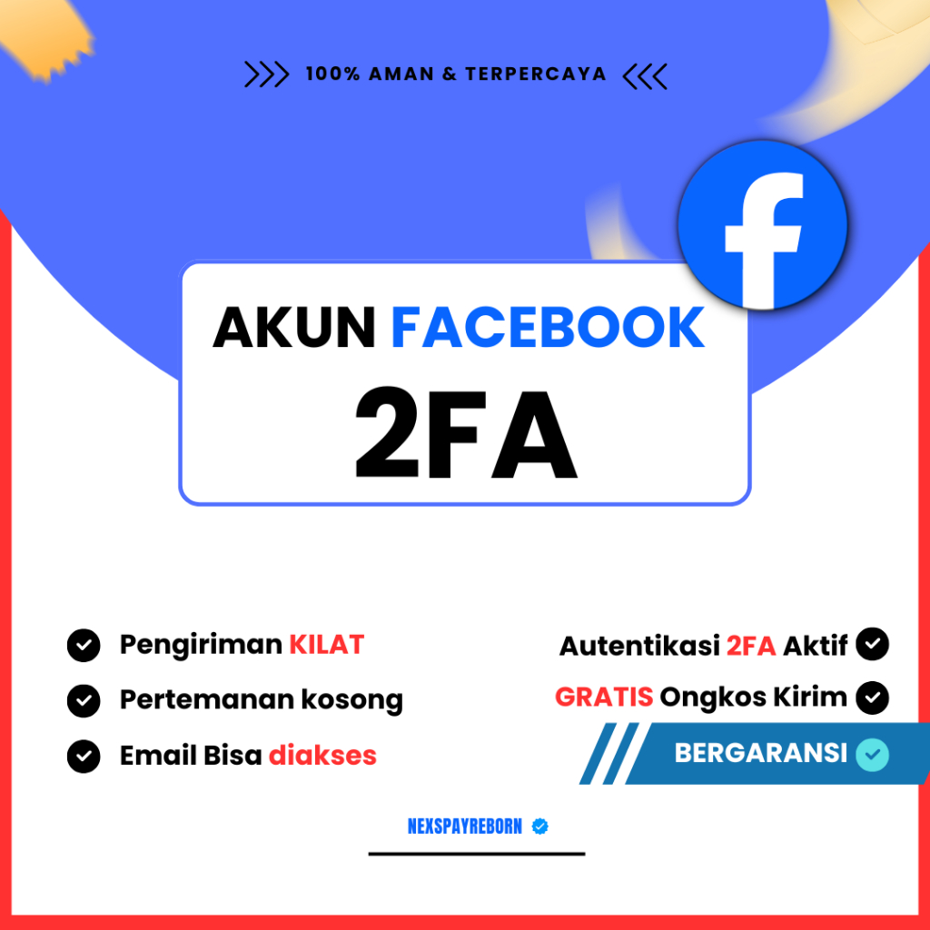 Akun fb 2fa Aktif & Tua kuat | Bergaransi akun facebook kuat akun fb ads | akun facebook marketpleac