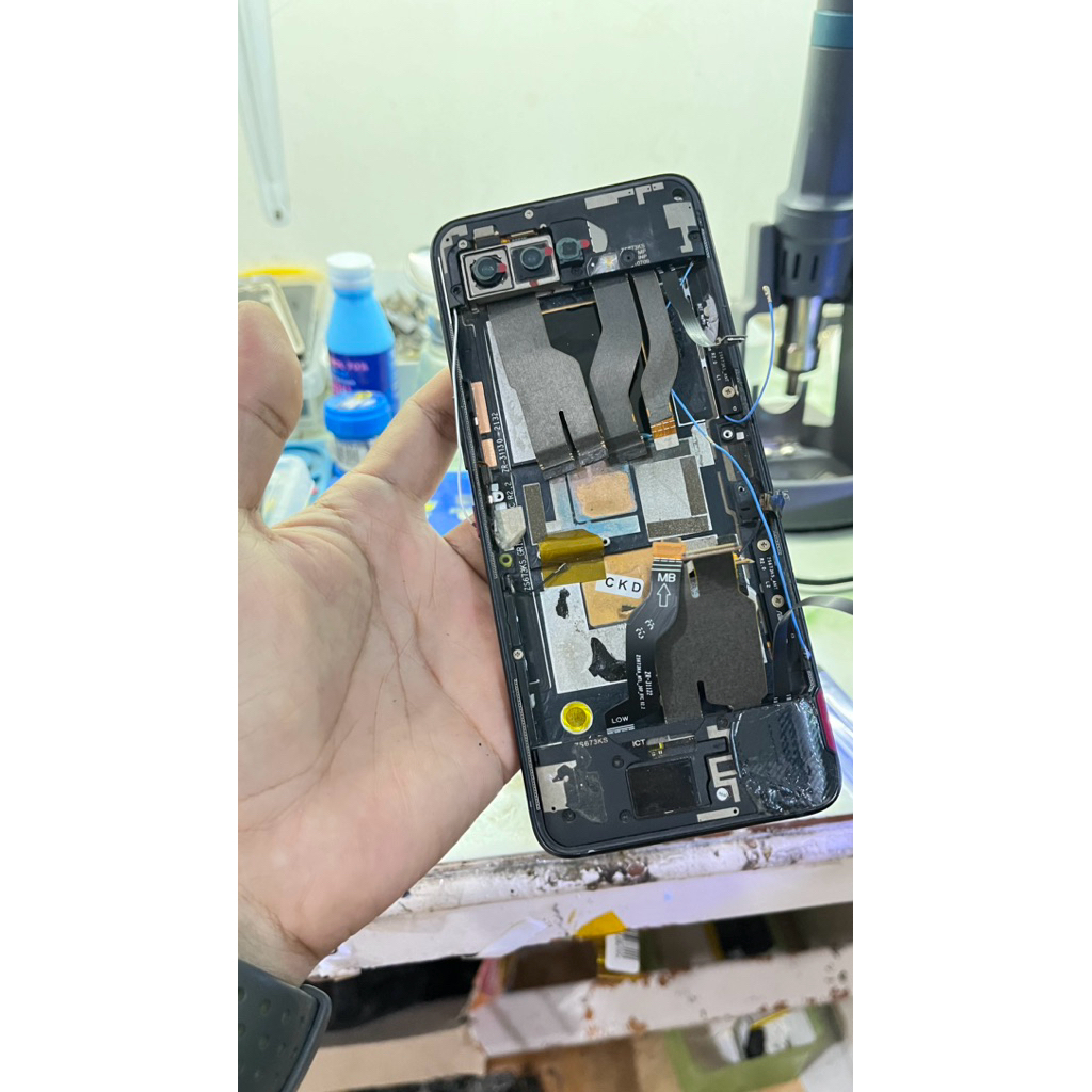 lcd asus rog 5 ori copotan + frame normal sudah tes