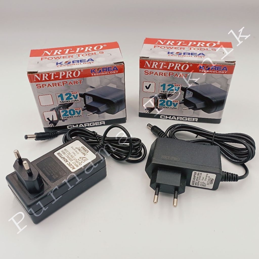 Adaptor Charger NRT-PRO Cas Baterai Bor Cordless NRT-PRO