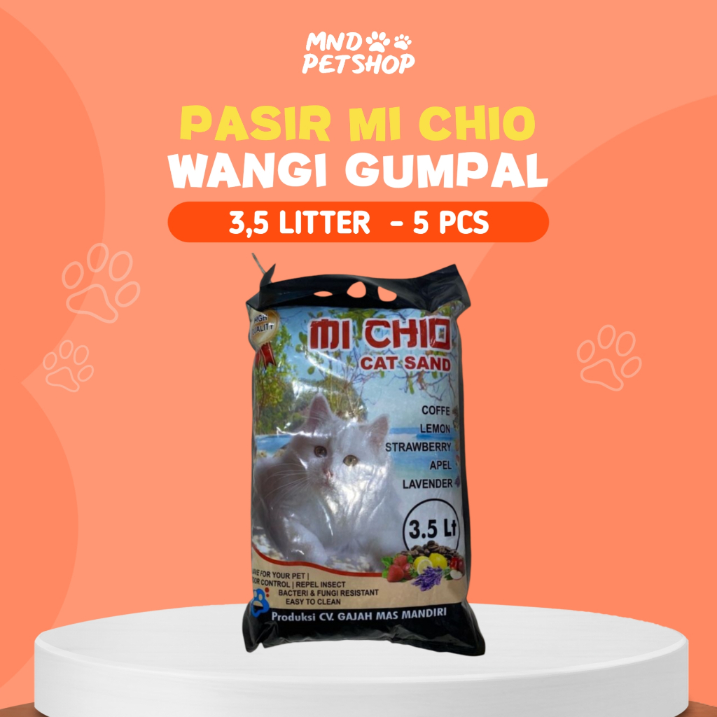 Pasir Kucing Gumpal Wangi Mi Chio 3,5L