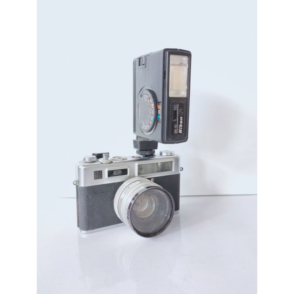 Flash camera vintage Nikon SB-10 speedlight made in japan lampu blitz camera photo film aksesoris ka