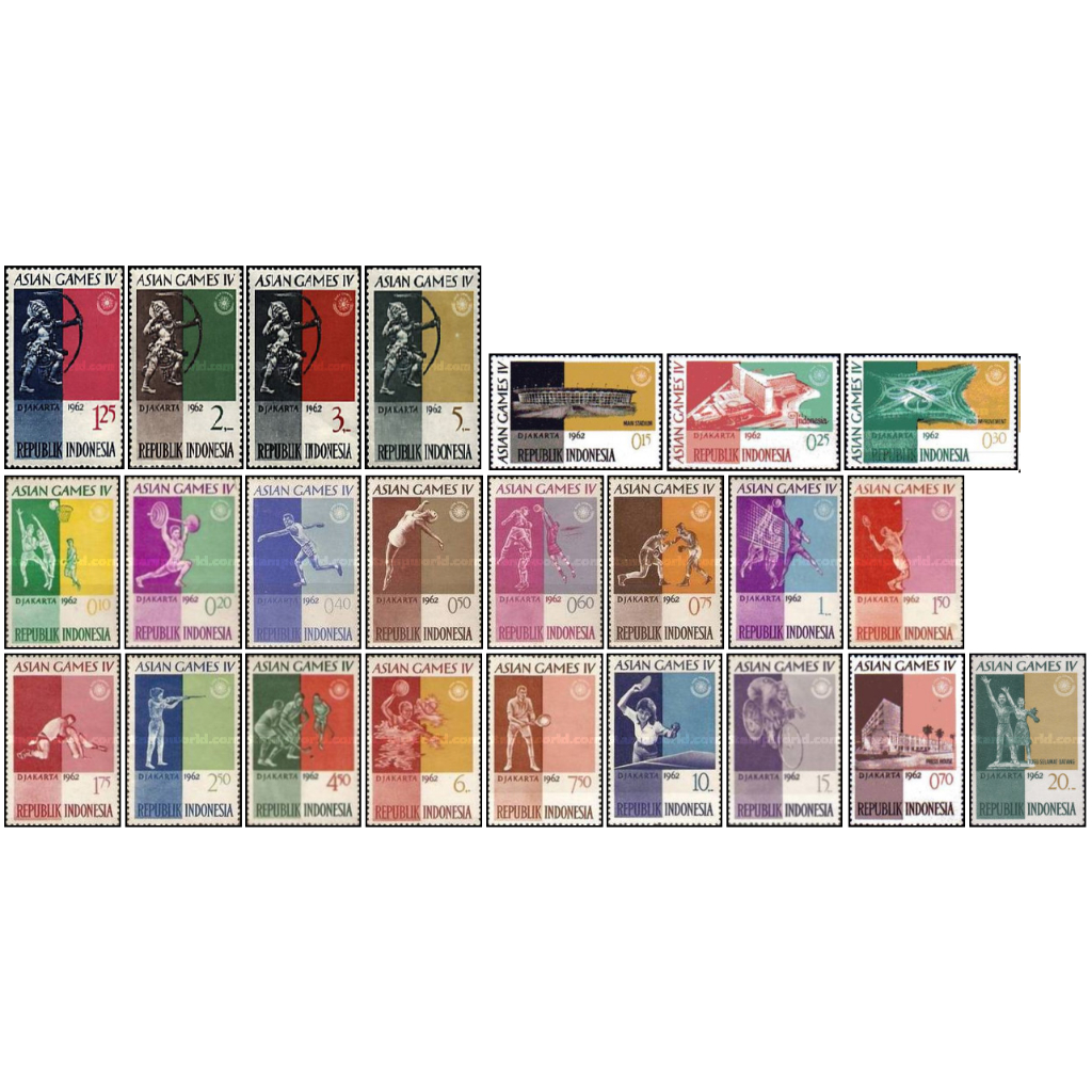 Perangko Filateli - Indonesia 1962 Asian Games