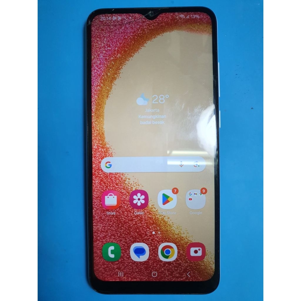 LCD Samsung A04e Original Copotan