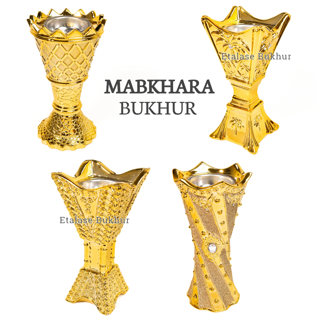 Mabkhara Gold Besar Prapen Pendupaan Bukhur Dupa Menyan Besar Cantik