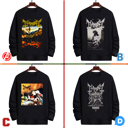 Sweater Mayhem Crewneck Bahan Cotton Fleece Nyaman Adem