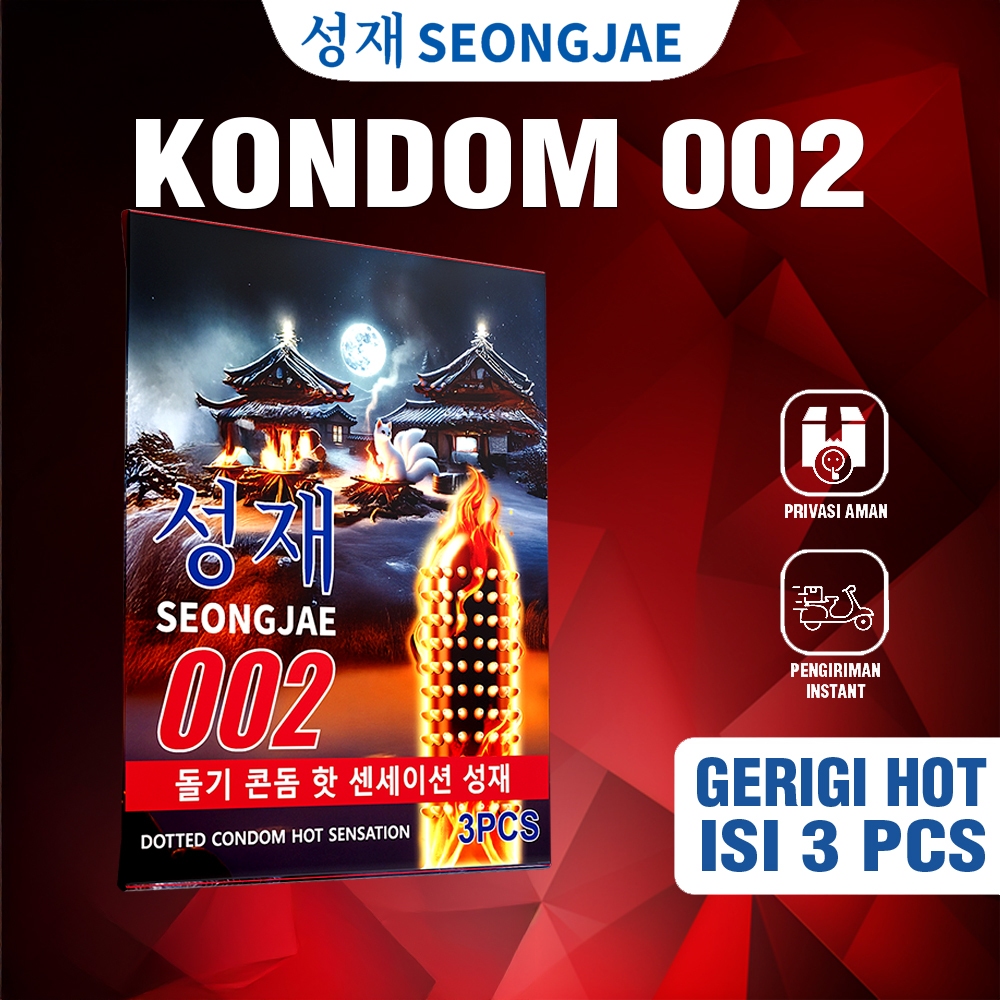 Seongjae Kondom Bergerigi Tebal Korea 002 Hot - Varian Eceran 3 Pcs ( Saset )