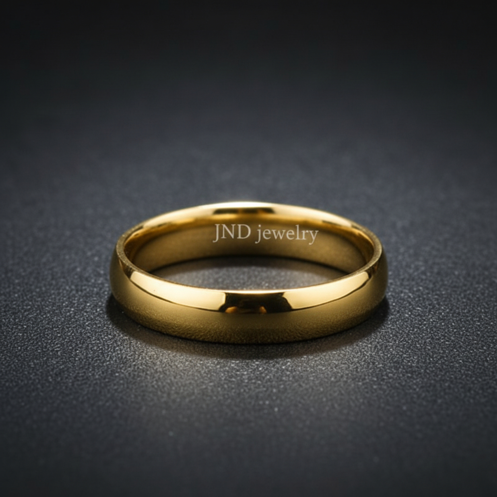 Cincin Polos Elegan Suasa Asli — Ring Simple Premium Pria Wanita Gold/Rosegold/Silver | Cincin Coupl