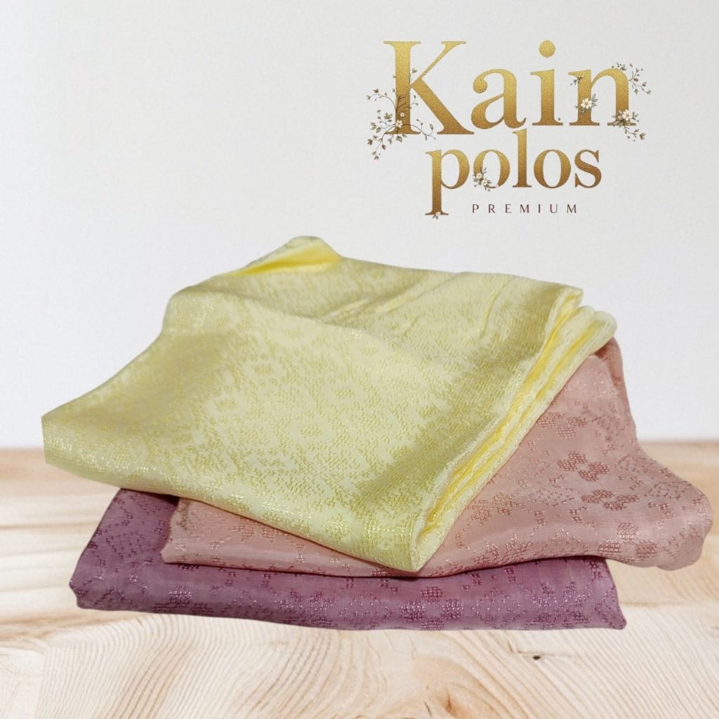 Kain batik polosan bahan viscose premium