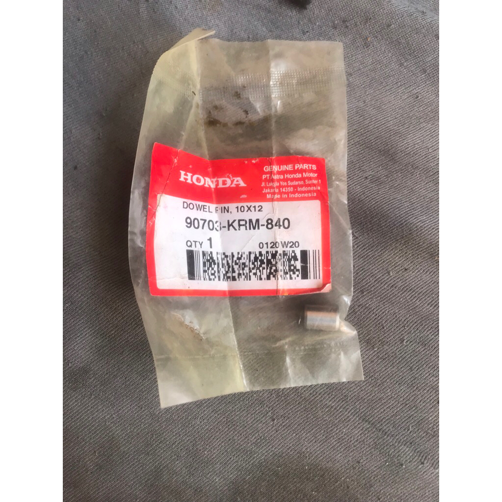 Dowel Pin 10x12 Blok Seher Cylinder Blok CRF MEGAPRO CBR SONIC VERZA Original Honda