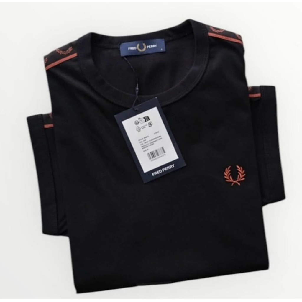 Fred Perry Ringer Taped T-Shirt “Black”