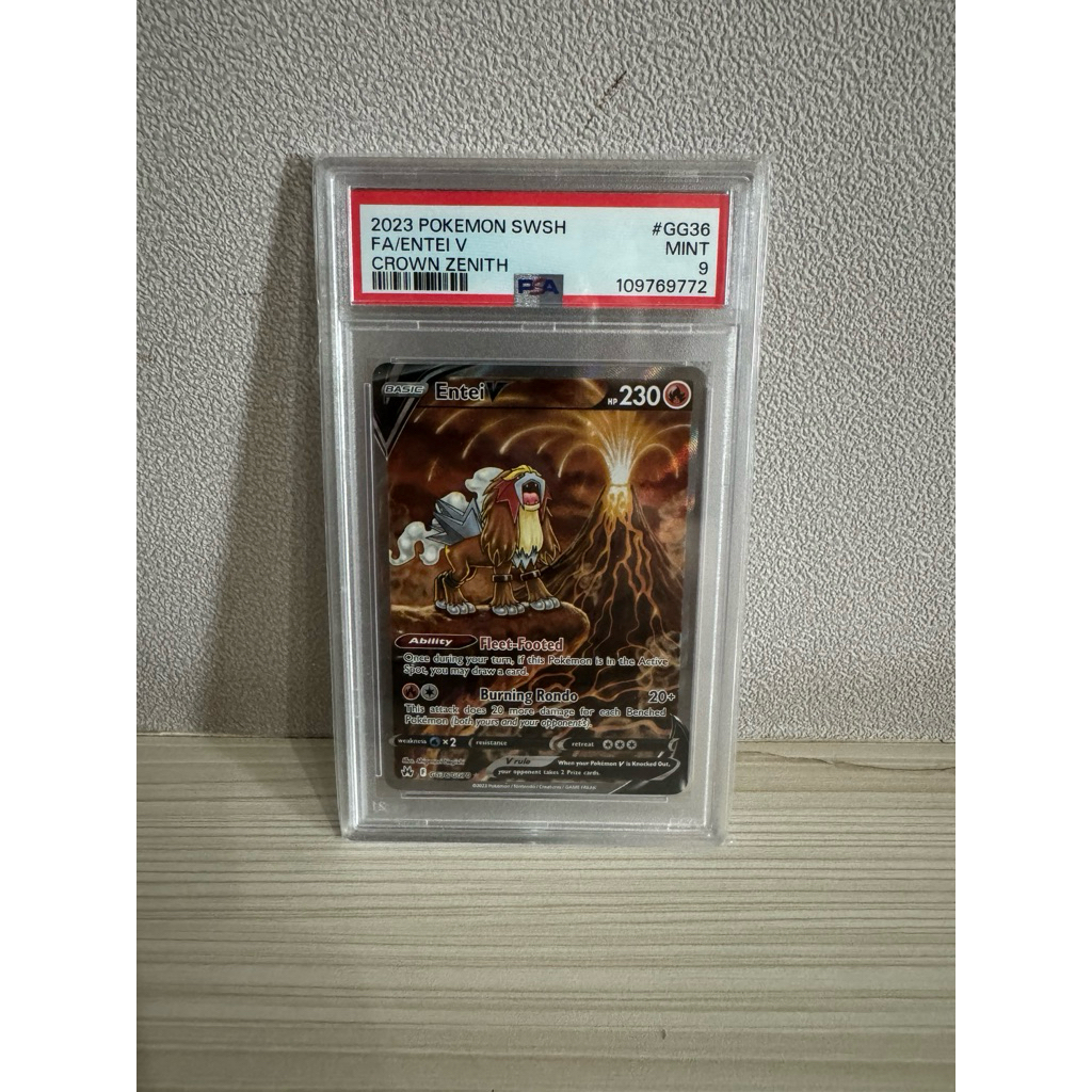 Pokemon TCG Entei V PSA 9 English