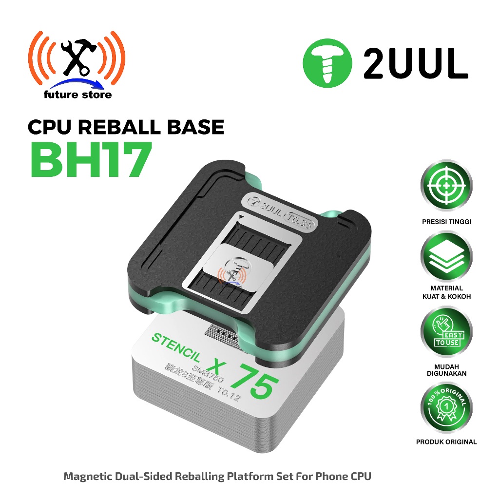 2UUL BH17 CPU REBALL BASE ORIGINAL - 2UUL BH17 PLATFORM REBALL CPU MAGNET DUAL SIDE BGA JIG - 2UUL B