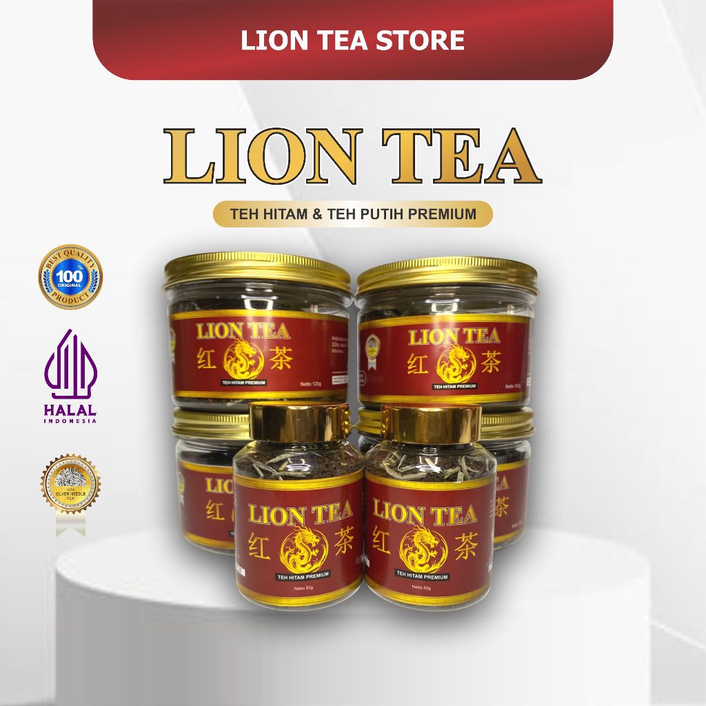 Teh Hitam Lion Tea Long Tea - Teh Hitam & Putih Long Tea Original Produk