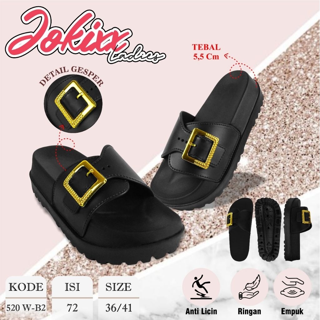 Sandal Slop Jelly Sandal Slop Wanita Sandal Elegan Viral