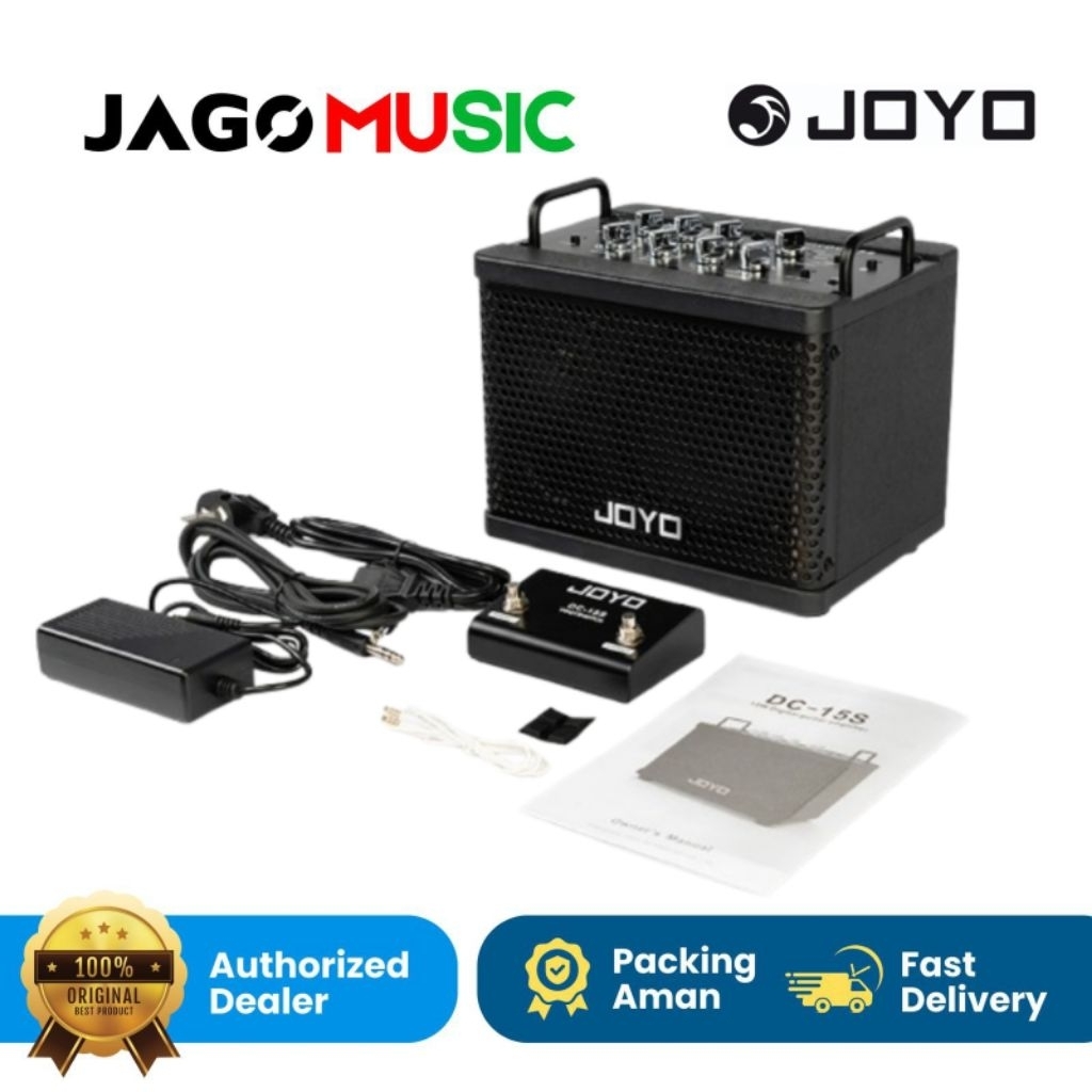 Ampli Joyo DC 15S Digital Rechargeable BT Guitar Amplifier Joyo DC15S