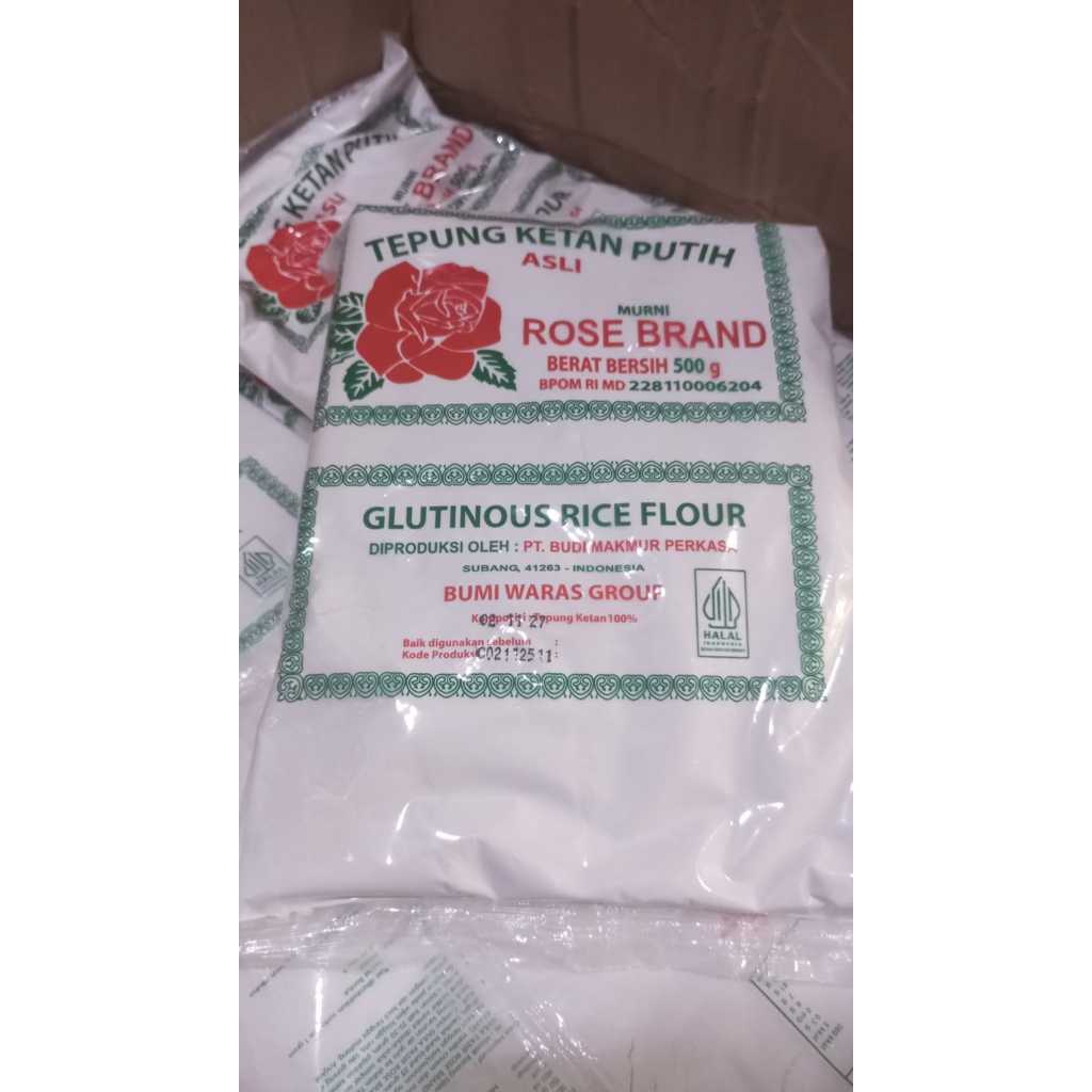 TEPUNG KETAN 500GR ROSE BRAND - TEPUNG KETAN 500GRAM