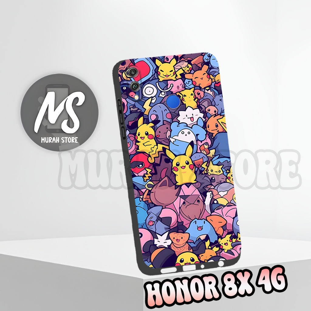 MS53/ Softcase Karet HONOR 8X / Motif Pokemon / Case HONOR 8X / Silikon HONOR 8X