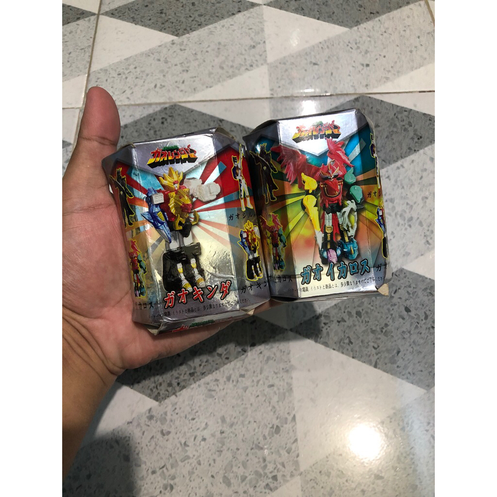 Mainan lawas megazord gao karet set