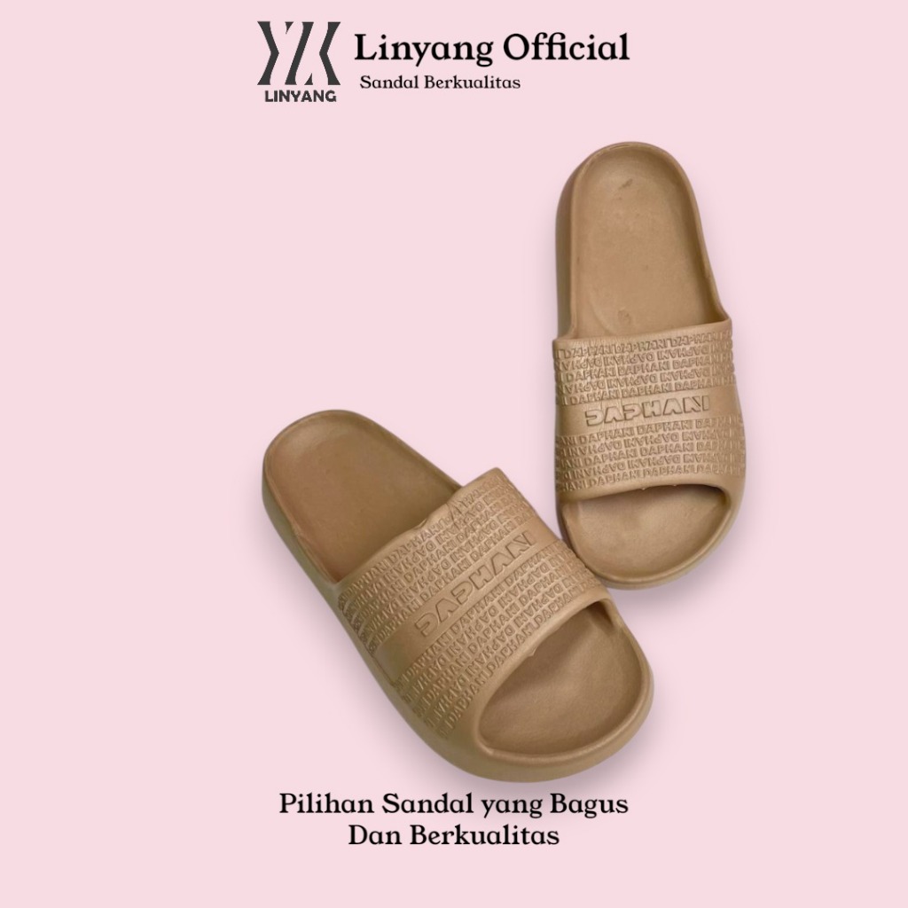 Sandal Wanita Sendal Selop Simple Teplek Polos Elegen Bahan Karet