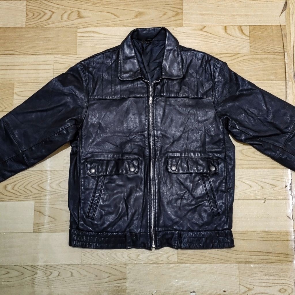 Harington Jacket leather Jaket kulit Harington Jacket Kulit model Pilot Bomber Harington