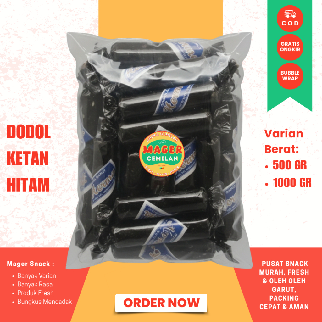 Dodol Garut ketan hitam manis/Dodol Ketan Hitam 500gr