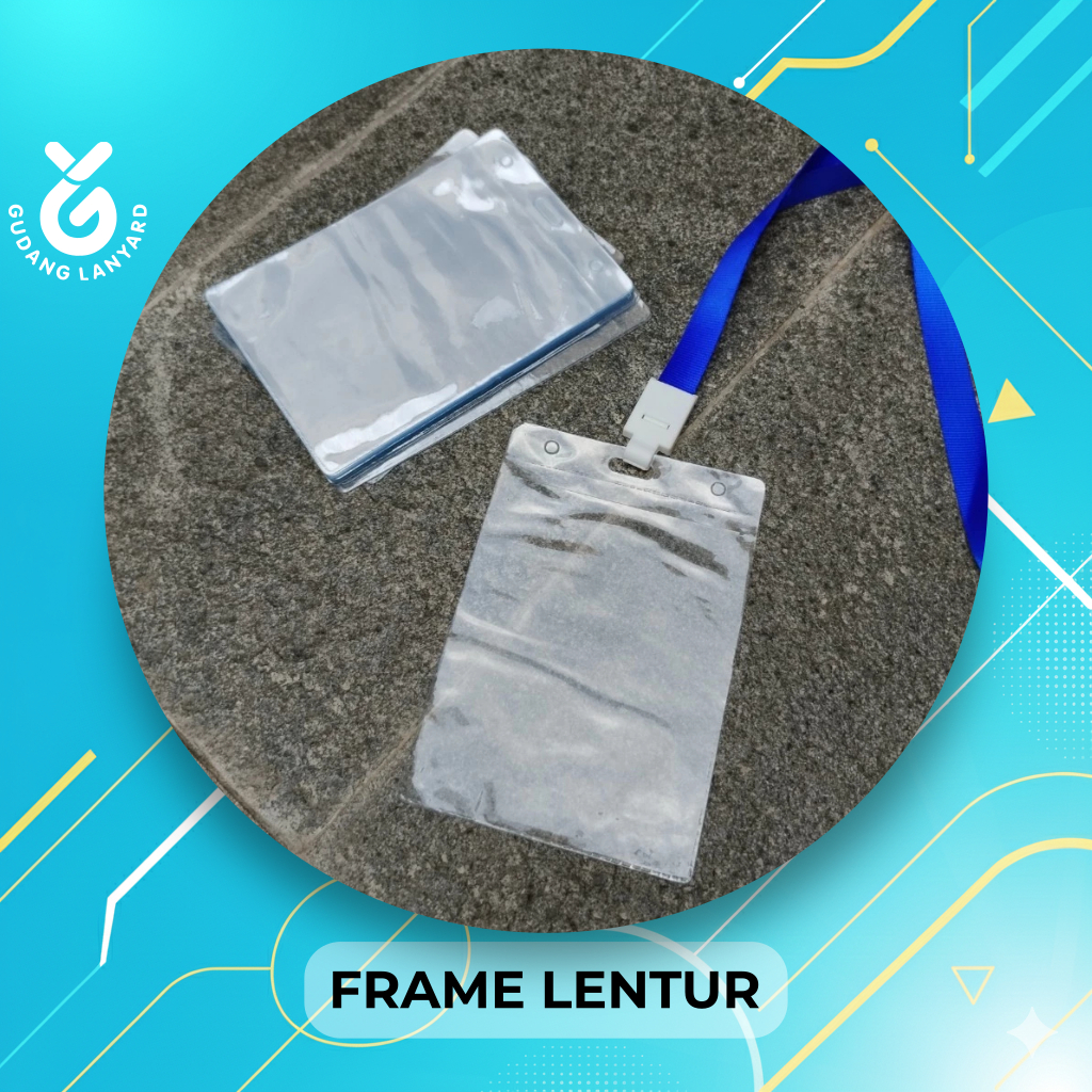 Tempat Id Card Name Tag Acara Panitia Bahan Plastik Lentur