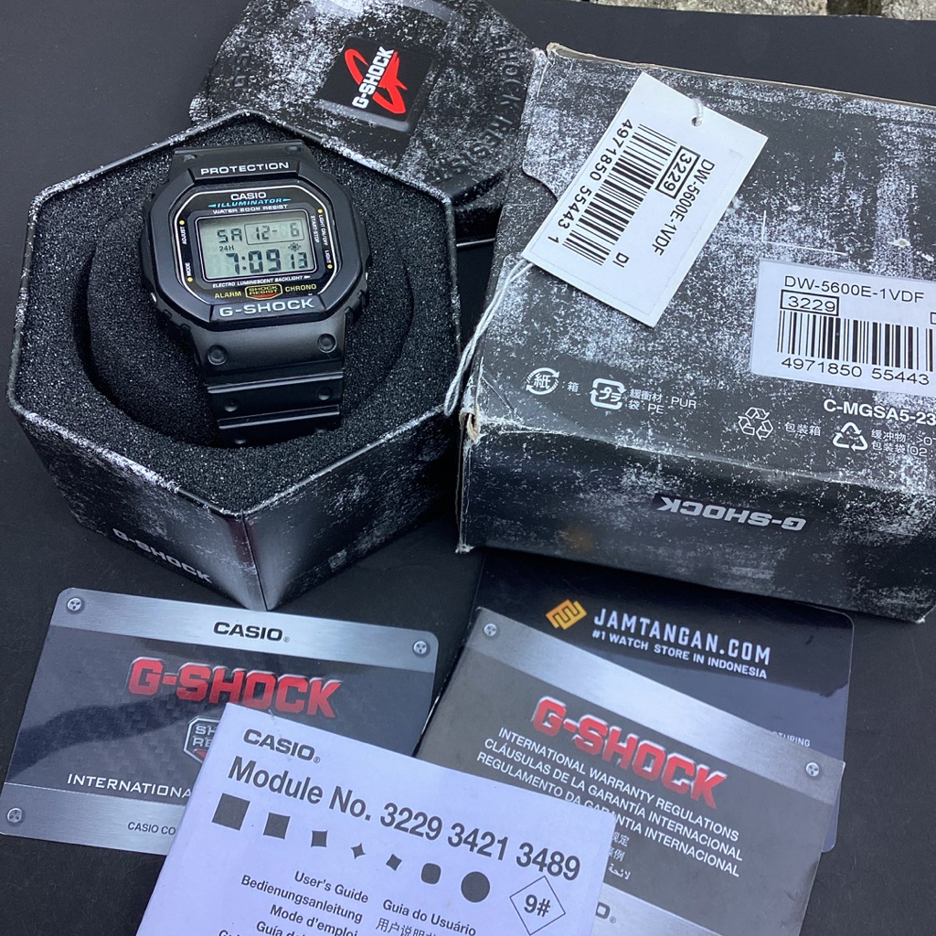 G-Shock DW5600E original Gshock bekas Gshock second