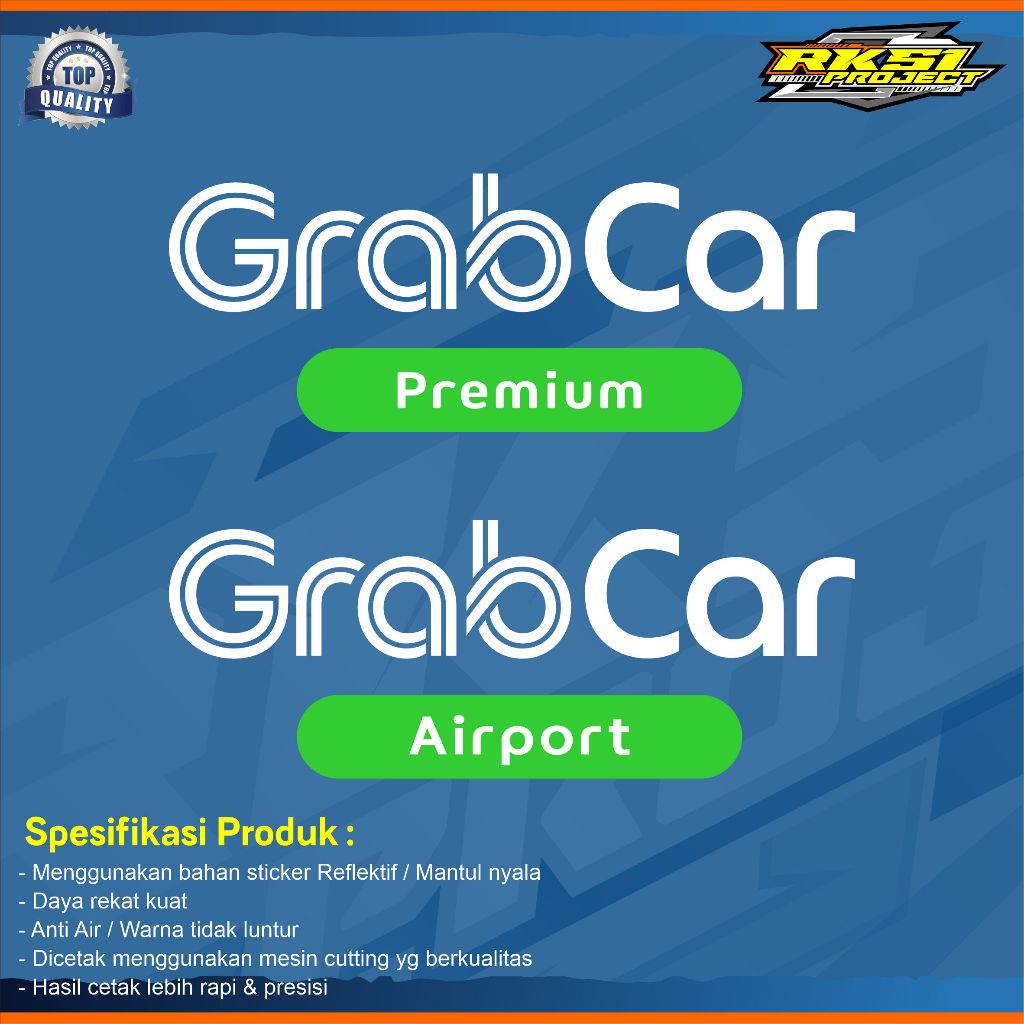 Sticker Cutting Grab Car Premium Airport