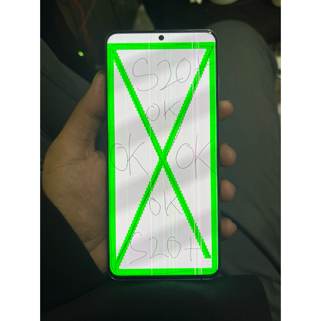 lcd samsung s20+ minus line