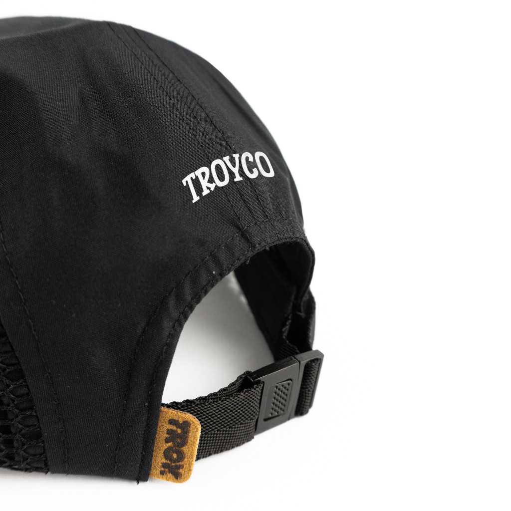 [Free Box] Troy Company Active Cap Cycling Cap Black Speedline - Topi Outdoor Topi Lari Topi Sepeda Hitam ACD 3465