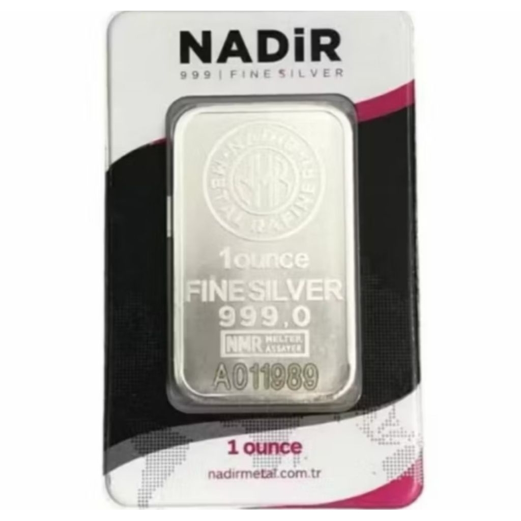 Perak batangan Nadir 1 oz ( 31,1 gr )