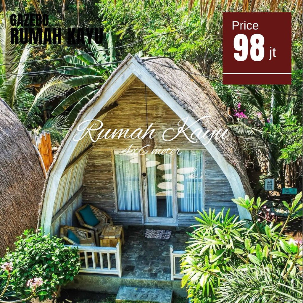 Rumah lumbung bali untuk villa