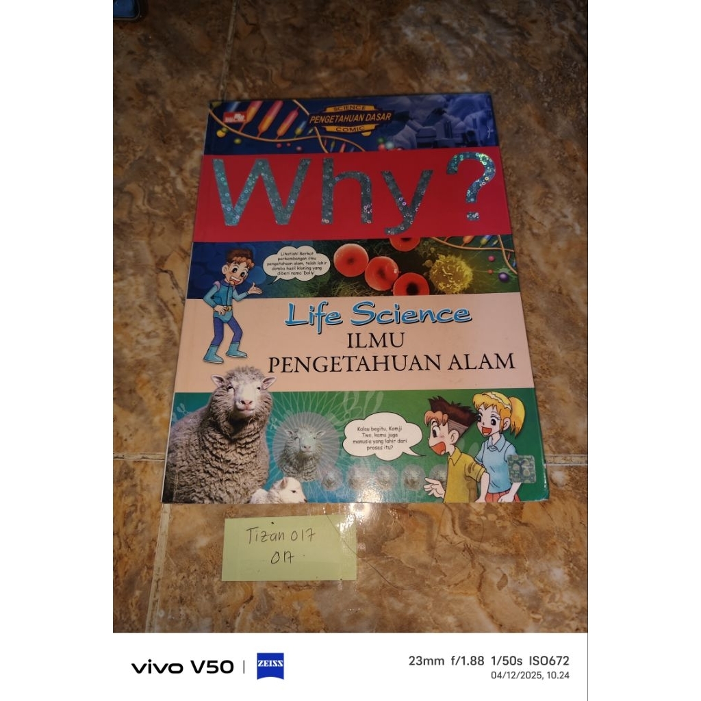 Buku Science pengetahuan dasar comic - Why? Life Science Ilmu Pengetahuan Alam