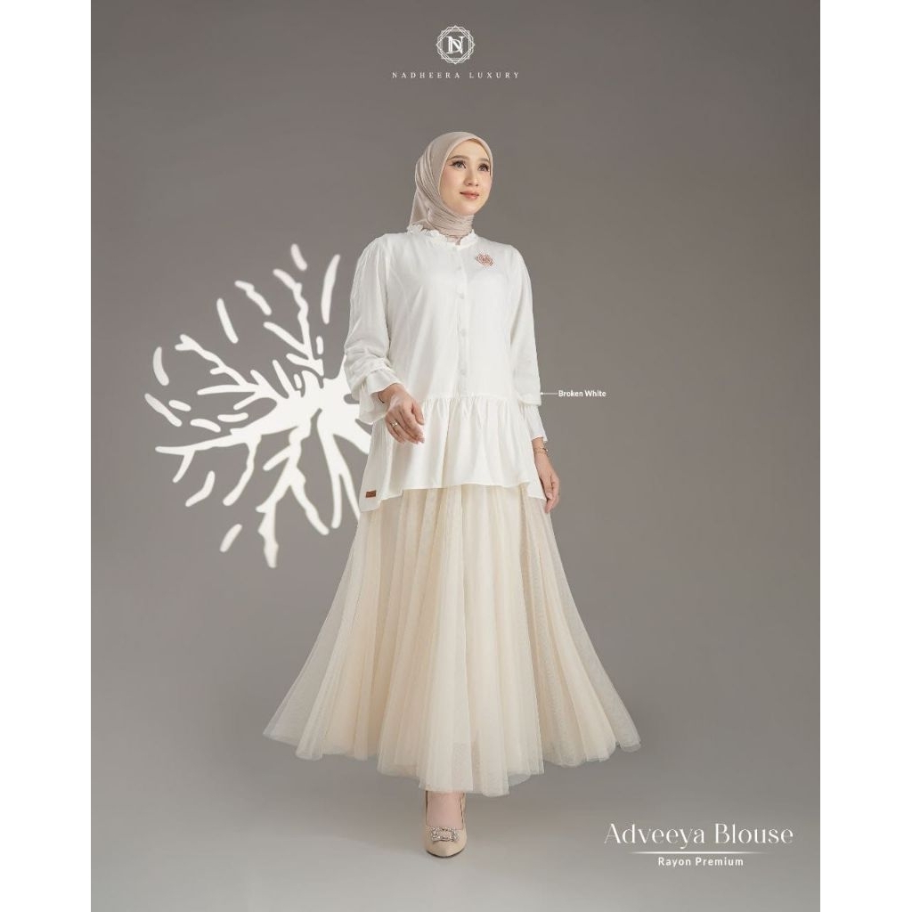 Adveeya blouse by nadheera luxury bahan rayon premium || blouse polos || blouse premium || blouse na
