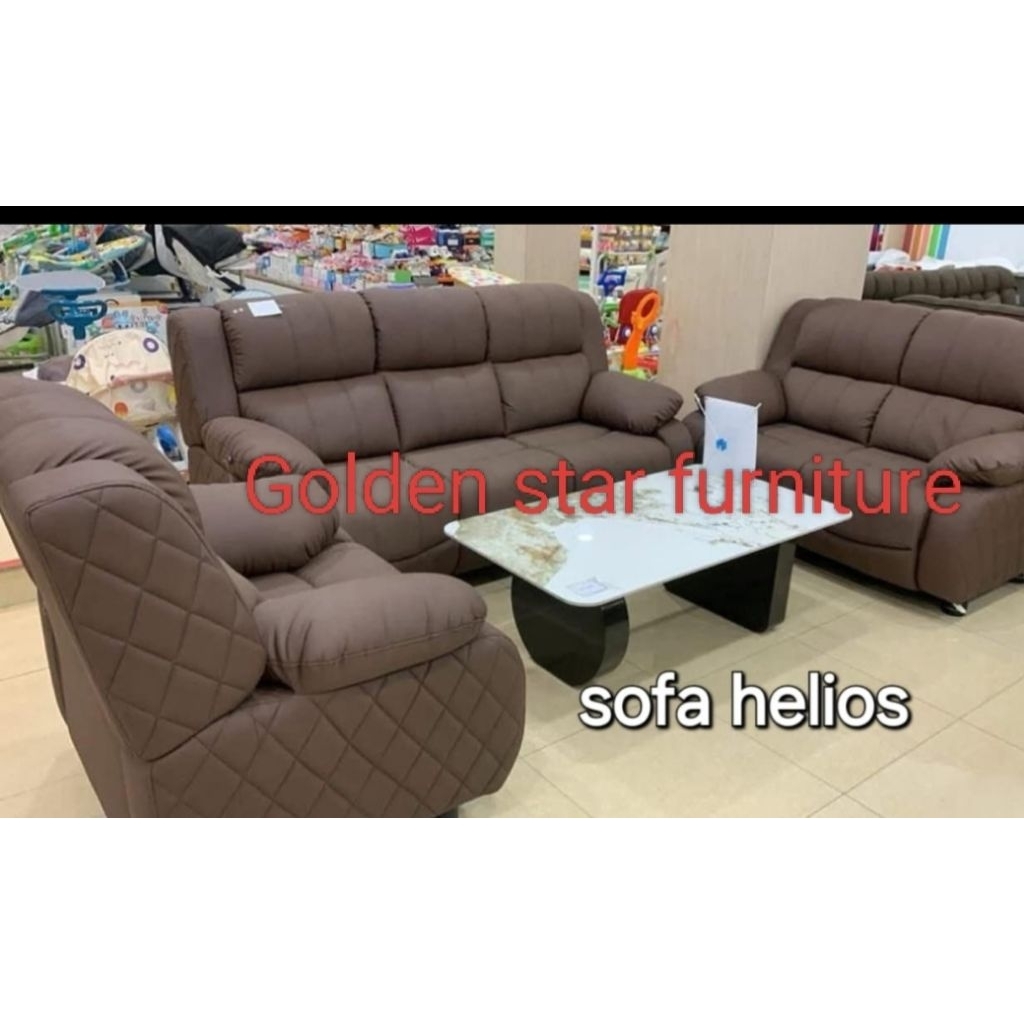 Sofa Kursi Tamu 321 Helios Dacron Murah - Empuk Minimalis ( TANPA MEJA)